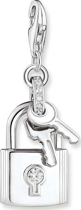 Produktbild Thomas Sabo Charm-Anhänger Schloss mit Schlüssel silber (925er Silber)