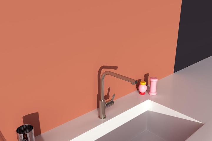 Actual product image Ideal Standard køkkenarmatur Gusto Silver Storm