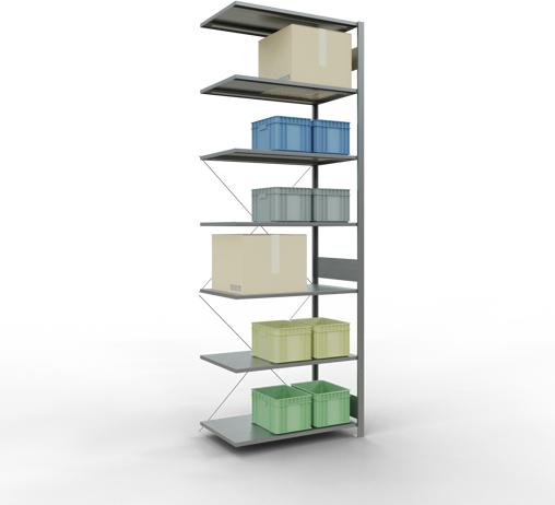Actual product image Schulte Lagertechnik MULTIplus85 boltless bay system with cross brace