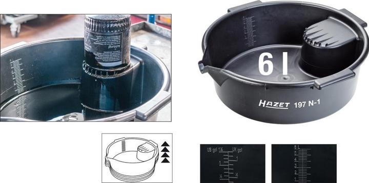 Actual product image HAZET Multifunctional drain pan 197N-1