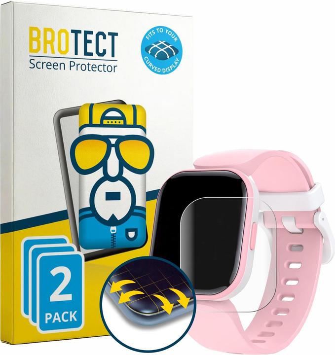 Produktbild BROTECT Fullscreen für Dwfit H39 1.4" Schutzfolie Displayschutz Folie Klar Transparent