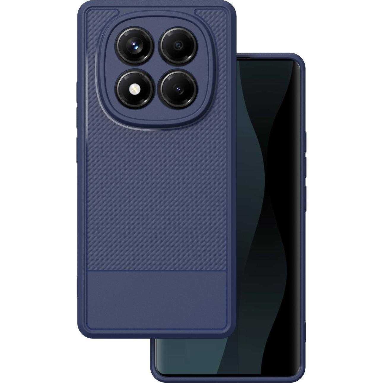 OEM Simple Carbon case for Xiaomi Redmi Note 14 Pro 5G (Global) / Note 14 Pro Plus 5G (Global) blue (Xiaomi Redmi Note 14 Pro 5G), Cover smartphone, B