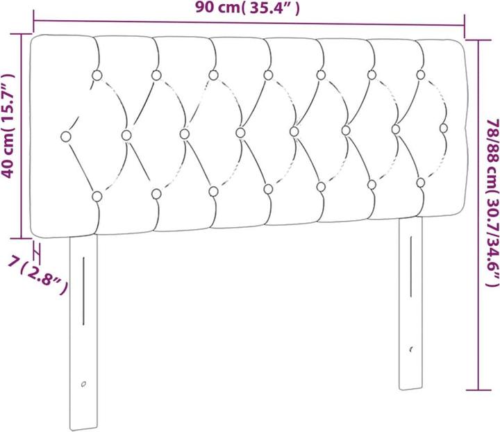Produktbild vidaXL Jasmine (90 x 7 x 78/88 cm)