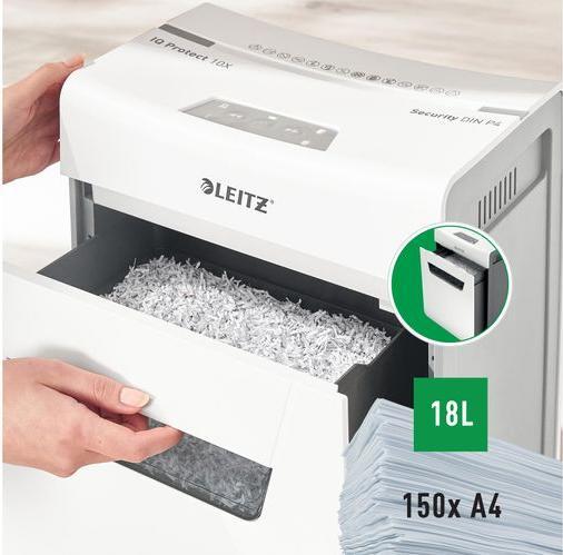 Actual product image Leitz IQ 10X PROTECT PREMIUM - Document shredder (Particle cut)