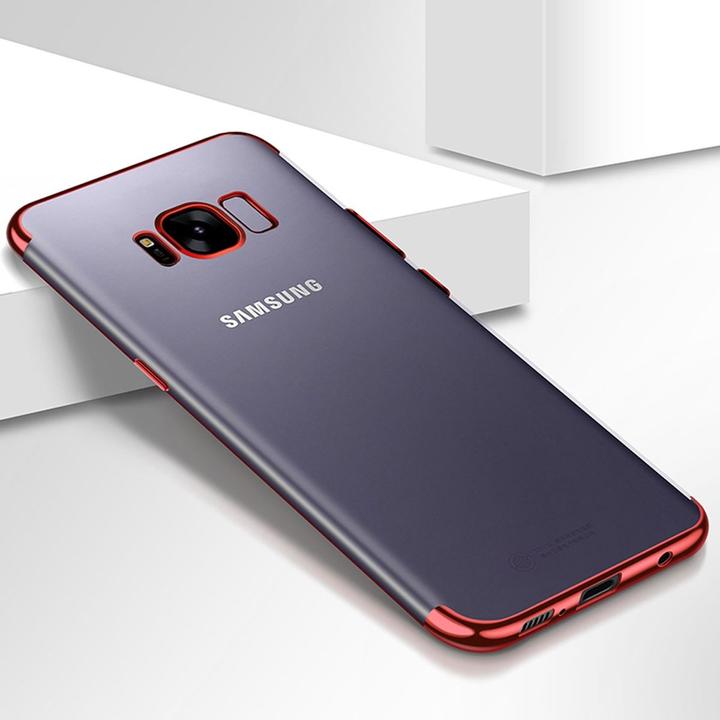 Produktbild König Design Handy Hülle Schutz Case für Samsung Galaxy J5 2017 Durchsichtig Transparent Rot (Samsung Galaxy J5 (2017))