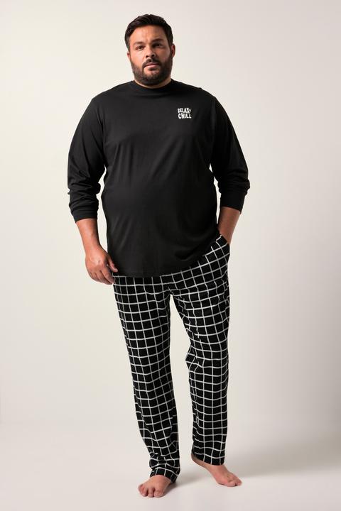 Actual product image Men+ Schlafanzug, Zweiteiler, Jersey, Langarm, Karo-Hose (6XL)