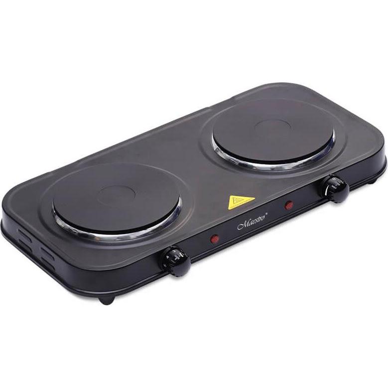 Maestro Kuchenka elektryczna dwupal.MR-771-2, Piano cottura portatile, Nero