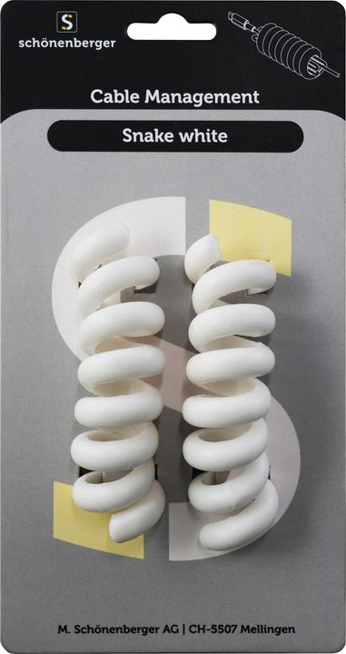 Actual product image Schönenberger Snake white (Plastic cable ties, 65 mm, 2 pcs.)