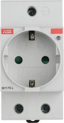 Produktbild ABB German Schuko Din Rail Socket with light