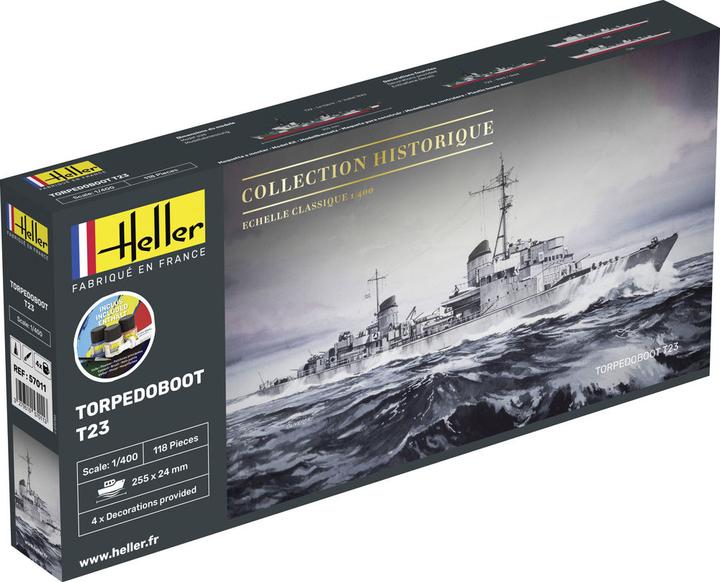 Actual product image Heller STARTER KIT Torpedo Boat T23