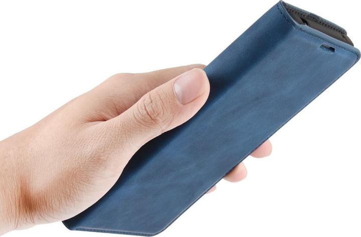 Produktbild Cover-Discount iPhone 12 / 12 Pro - Seidige Stand Flip Case Hülle dunkelblau (Apple iPhone 12, Apple iPhone 12 Pro)