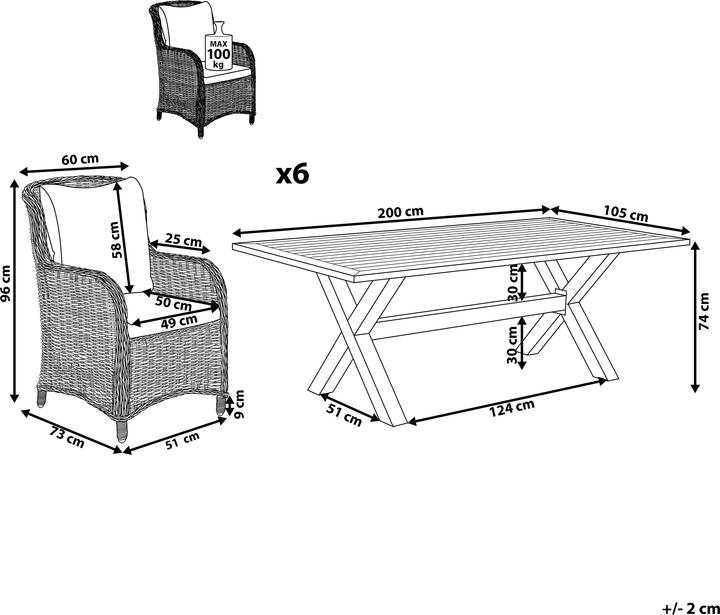 Produktbild Beliani Cascais (200 cm)