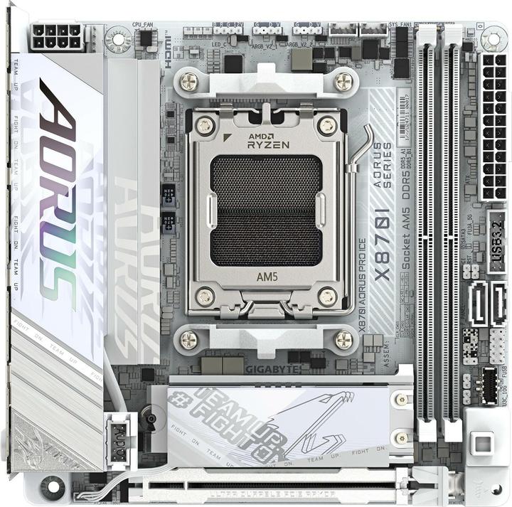 Image du produit Gigabyte X870I AORUS Pro ICE (AM5, AMD X870, Mini-ITX)