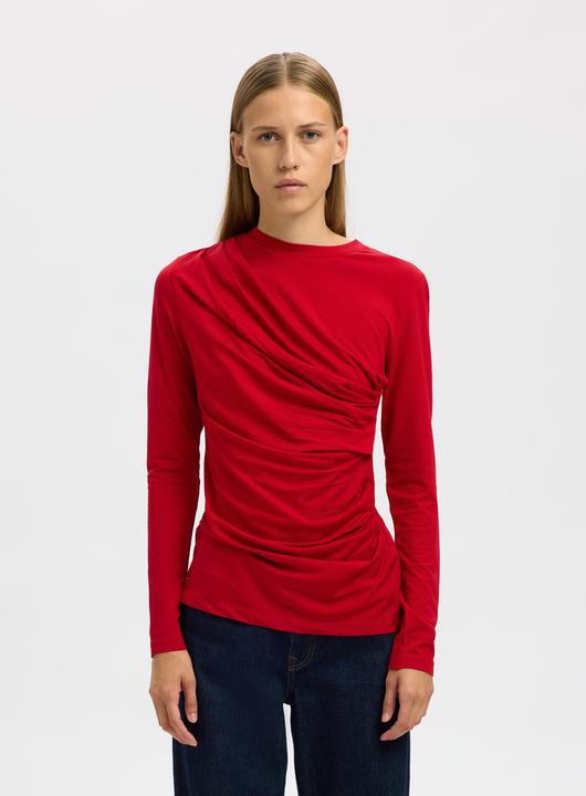 Actual product image Selected Femme Drapiertes Oberteil mit langen Ärmeln (XS)