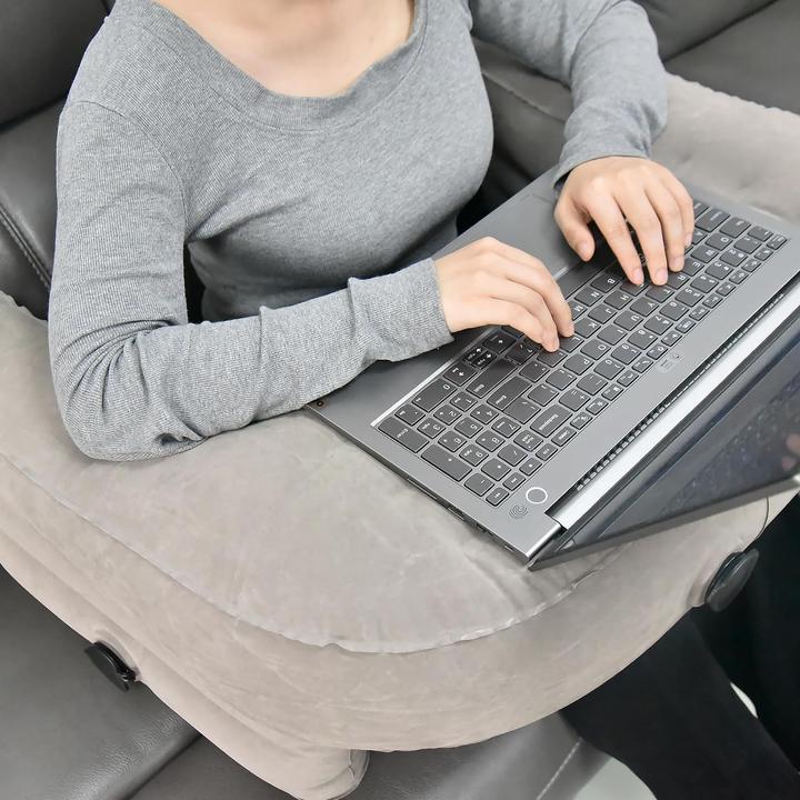 Actual product image Dema Reading cushion Arm support laptop cushion Air cushion inflatable Grey