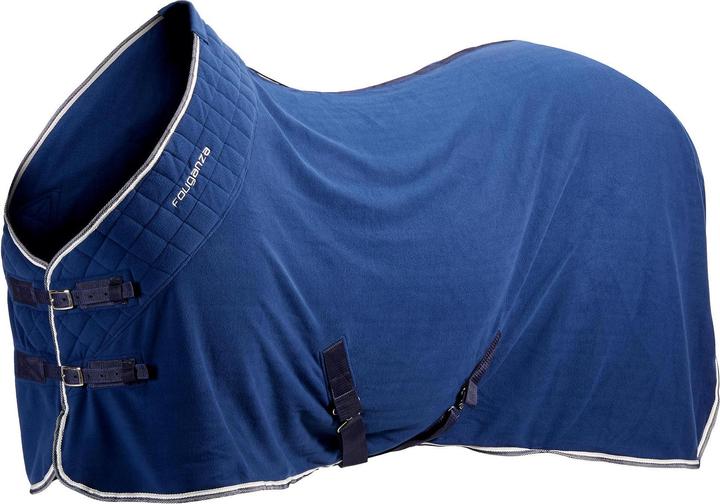 Produktbild Fouganza Stalldecke Fleece 500 Pferd/Pony blau (135 cm)