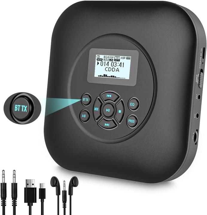 Shenzhen Tragbarer CD-Player mit Bluetooth & Lautsprecher