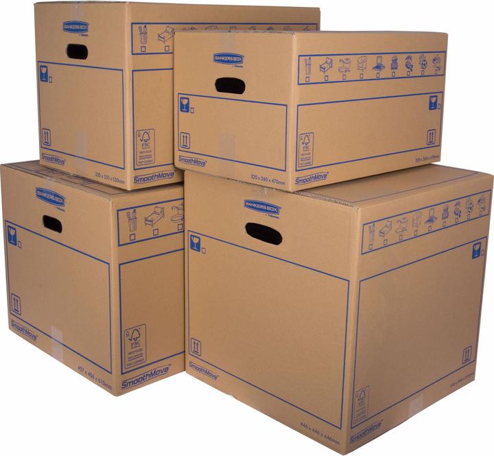 Actual product image Fellowes Smoothmove (set of 10) (61 x 41 x 46 cm, 115 l)