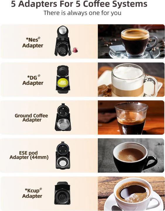 Produktbild HiBREW H2B 5in1 Kapselkaffeemaschine BLA (NESCAFÉ Dolce Gusto)