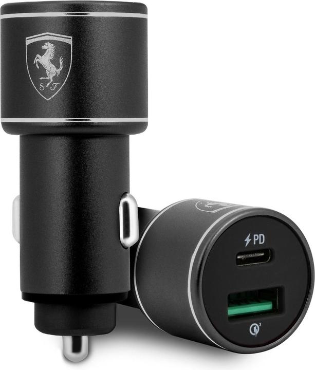 Ferrari ładowarka FEOCCALBK PD-QC 3.0 36W Fast Charge czarny/black Scuderia