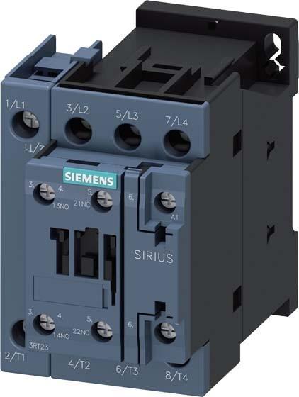 Actual product image Siemens Power contactor 7.5kW 4S 230VAC 15.5A 3RT2325-1AP00