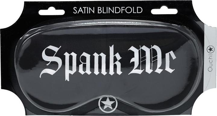 Image du produit Ouch! Spank Me - Printed Satin Mask - Black