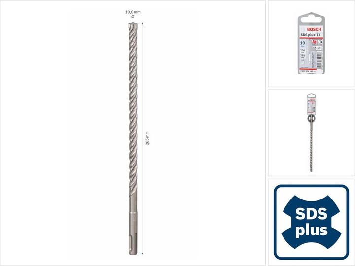 Produktbild Bosch Professional Zubehör Hammerbohrer SDS-plus-7X (10 mm)