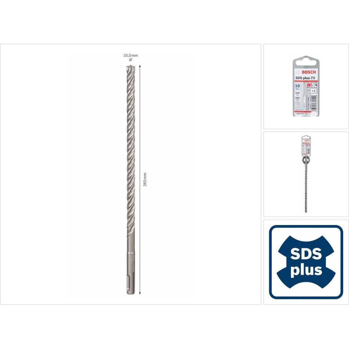 Thumbnail - Bosch Professional Zubehör, Bohrereinsatz, Hammerbohrer SDS-plus-7X (10 mm)