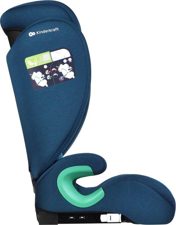Immagine prodotto KinderKraft Junior Fix 2 Taglia I Blu Porto (Seggiolino per bambini, ECE R129/i-Size Standard)
