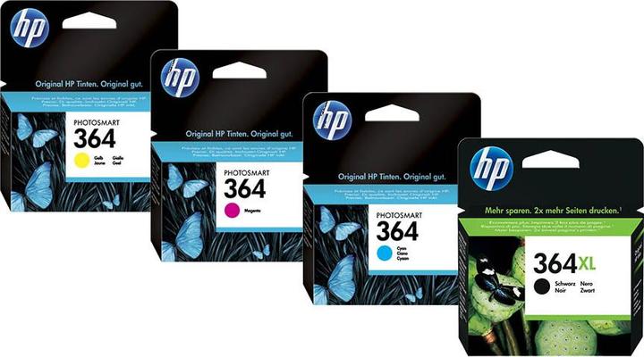 Actual product image HP Original 364XL SET Multipack / Set mit allen vier Farben (M, C, Y, FC)