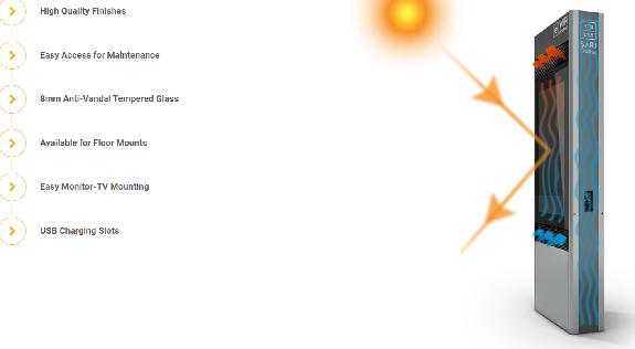 Immagine prodotto DSS Stele da esterno Portrait, schermo da 55", acciaio inox