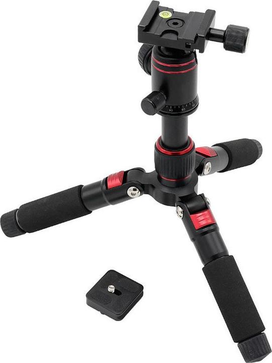 Produktbild Caruba Compactstar 51 Tafelstatief (Zwart / Rood) (Metall)