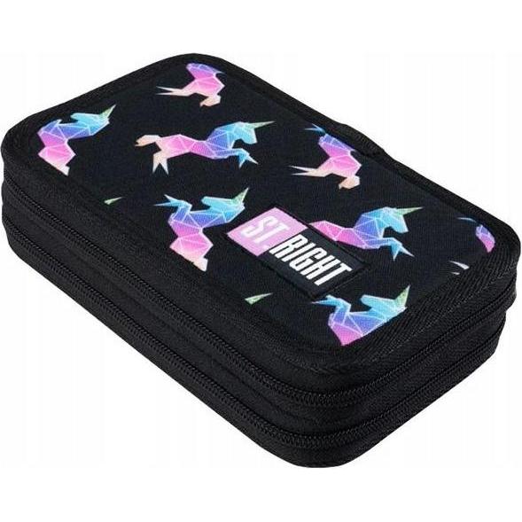 St. Majewski, Etui, Pencil case MAJEWSKI Double pencil case with accessories STRIGHT PC-04 Rainbow Unicorns mkmk MAJEWSK