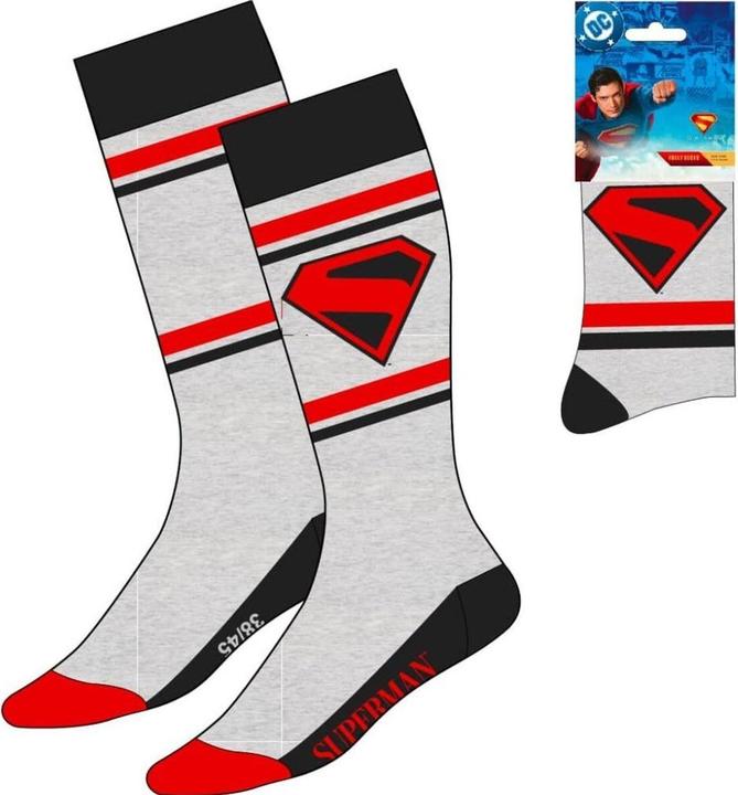 Produktbild Cerdá DC Comics Socken Superman Logo Grey 38-45 (Einzelpack, 38 - 45)