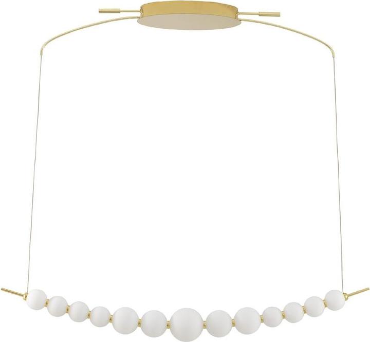 Produktbild Nova Luce PERLA LED Pendelleuchte Gold 28W Warmweiss 109x13,5x120cm dimmbar 9695205