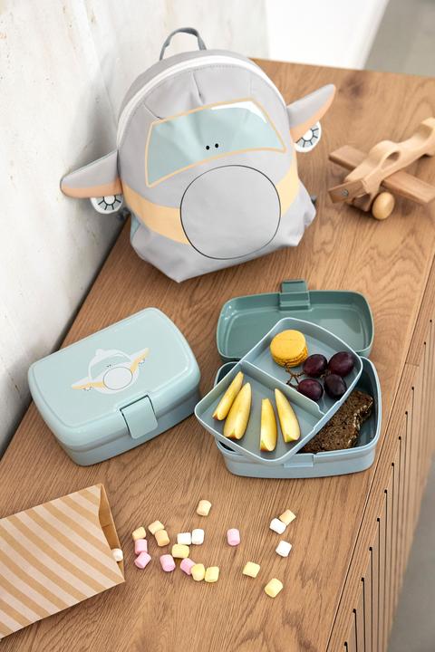 Produktbild Lässig Lunchbox Tiny Divers, Flugzeug Blau