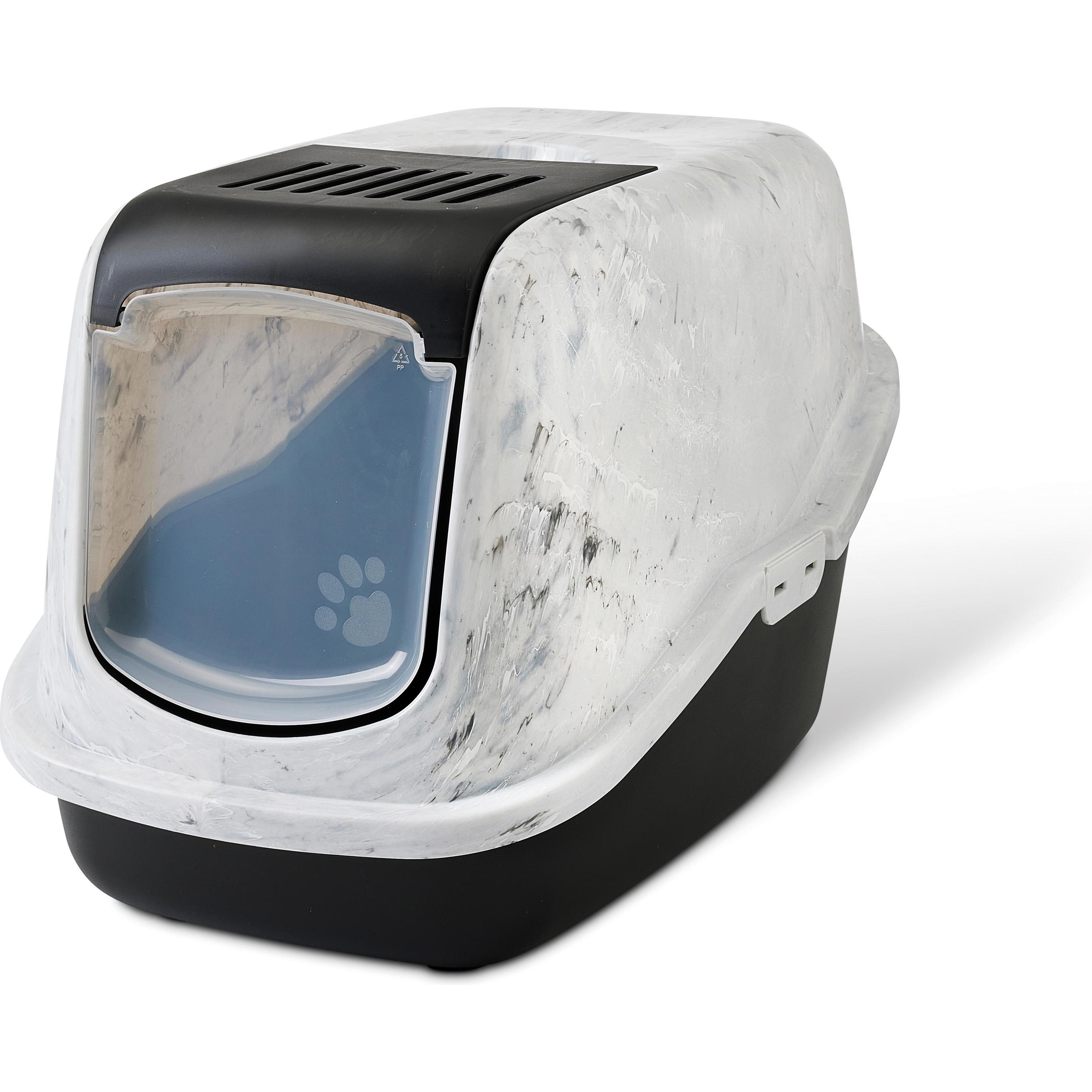 Comparer les prix de Maison de toilette Savic Nestor Marble gris marbré / noir