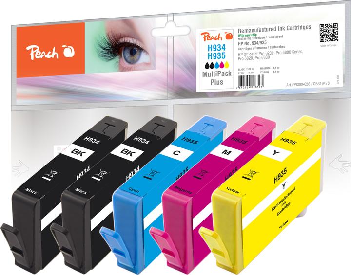 Actual product image Peach 934/935 MultiPack Plus (C, M, Y)