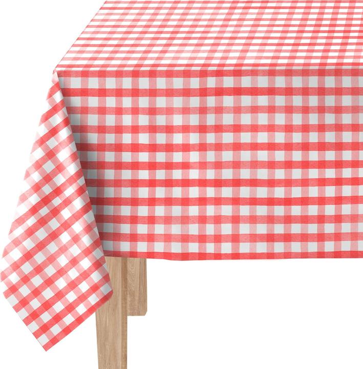 Produktbild Via Chasse Tischdecke PVC 140 Cm Gingham Rot