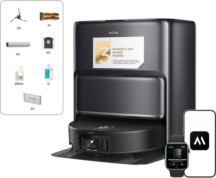 Image du produit Mova Z60 Ultra Roller Complete (28000 Pa, Rouleau d'essuyage)