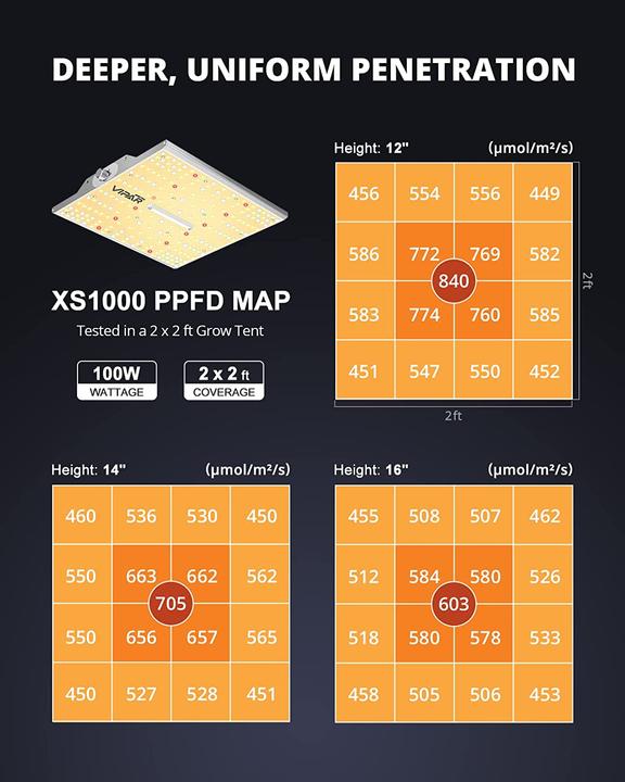 Actual product image Viparspectra XS1000 (LED)
