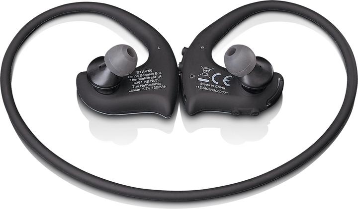 Actual product image Lenco In Ear Stereo Headset BTX 750BK Waterproof Bluetooth® (9 h, Wireless)