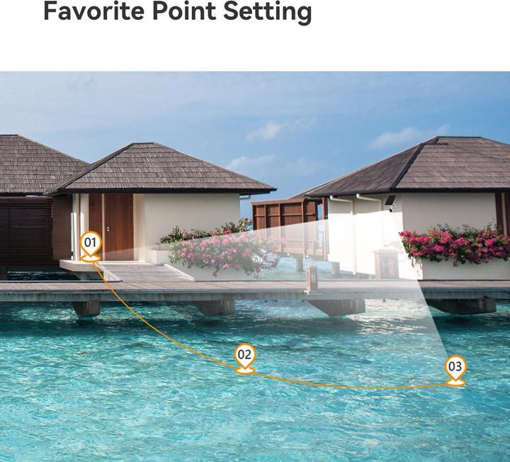 Actual product image Imou Cell PT 4G Kit 3MP Batteriebetriebene IP Kamera mit Solarpanel und SIM (2304 x 1296 Pixels)