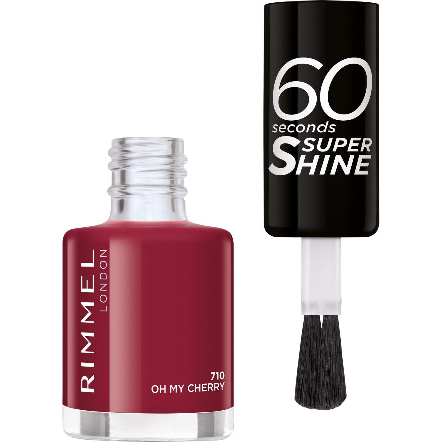Thumbnail - Rimmel London, Nagellack, 60 Seconds Super Shine (710, Farblack)