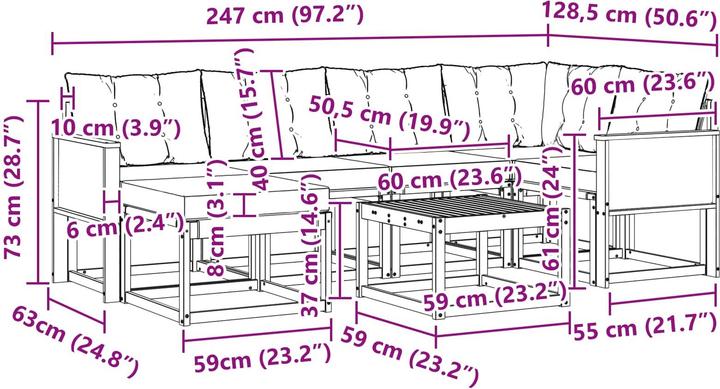 Produktbild vidaXL Sofa Set