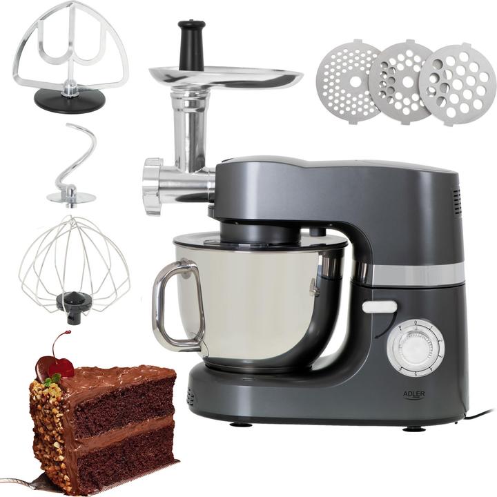 Adler AD 4221 food processor Stainless steel (7 l, 1200 W)