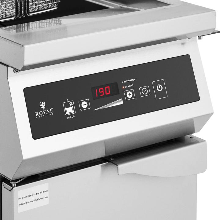 Produktbild Royal Catering Induktionsfritteuse Fritteuse Gastro-Fritteuse 30 l 10000 W LED + Timer