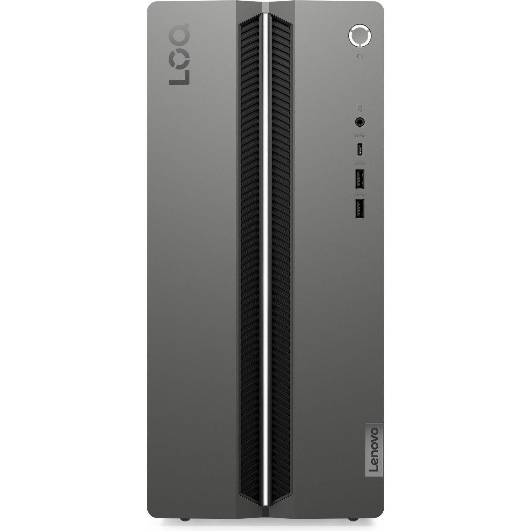 Lenovo LOQ Tower (Intel Core i5-14400F, 16 GB, 1000 GB, GeForce RTX 4060), PC, Schwarz, Grau