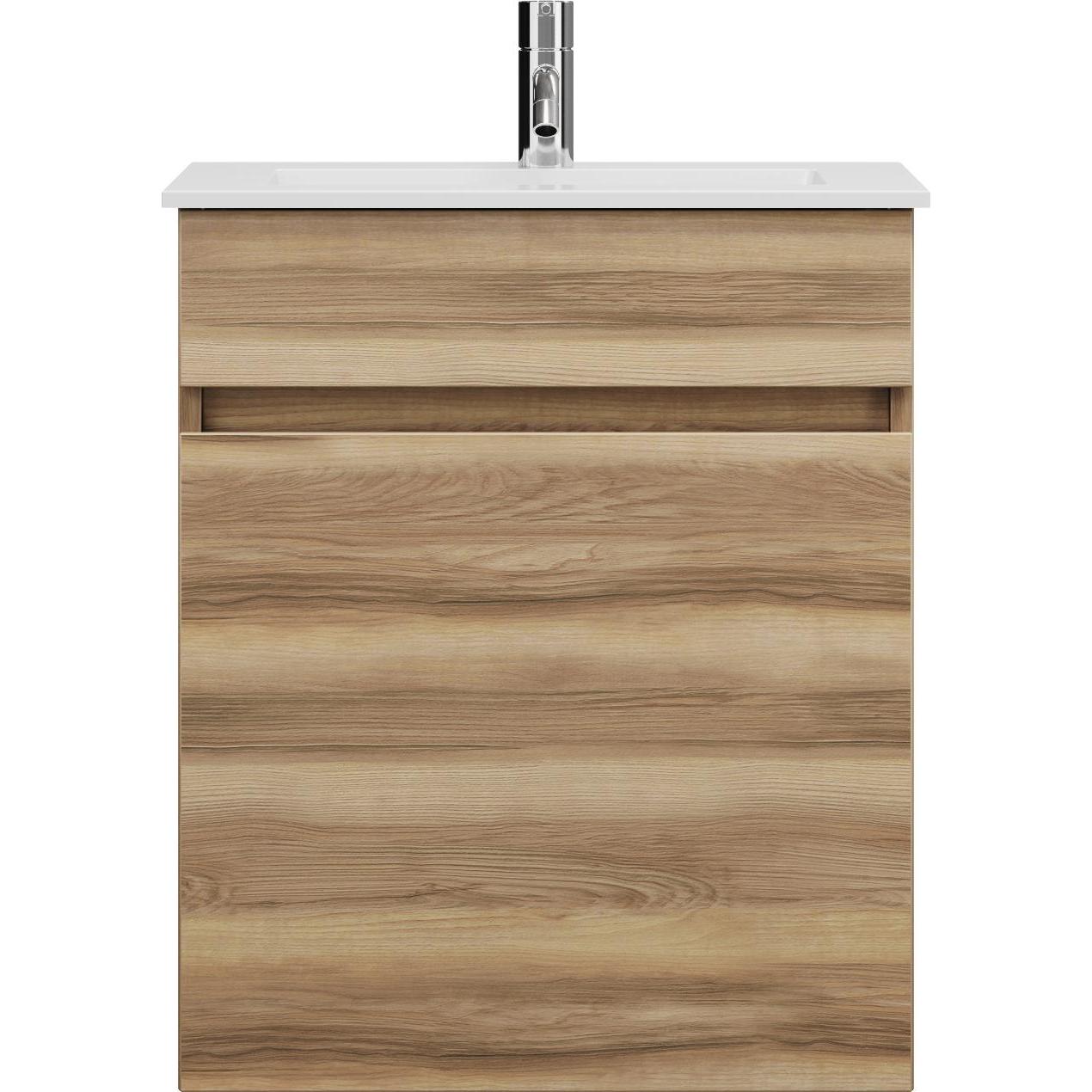 burgbad, Badmöbelset, Lin20 Mineralguss-Waschtisch Farbe Weiss Matt inklusive Waschtischunterschrank 1 Blende 1 Au