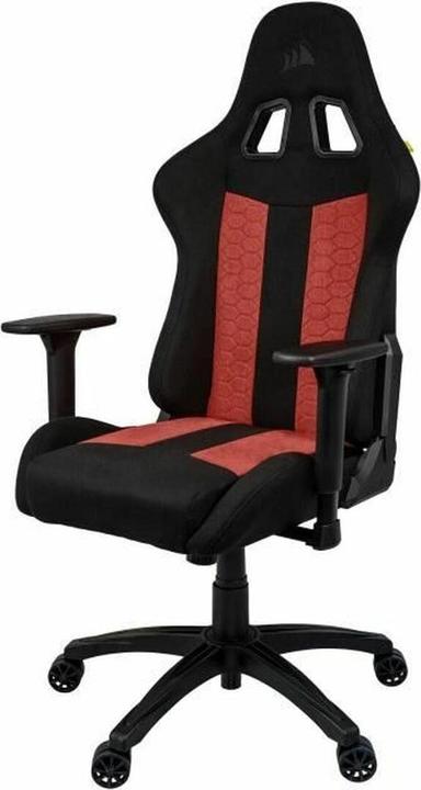 Corsair TC100 RELAXED Fabric Tissu/Charbon/Rouge/2D